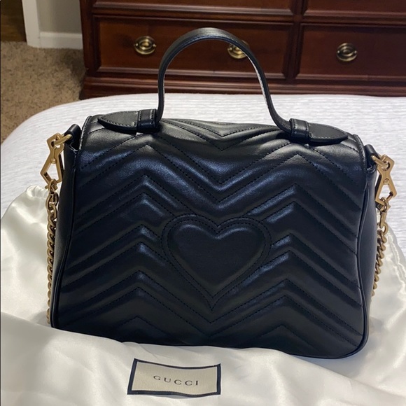 Gucci Marmont Top Handle Shoulder Bag, size small - Picture 2 of 8